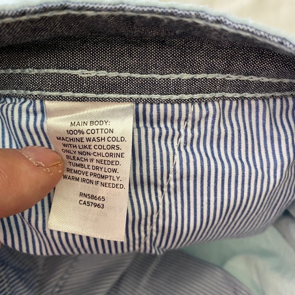 14th & Union Mens Slim Fit Cotton Chino Shorts Light Blue 30 Beach Preppy Summer - Picture 10 of 12